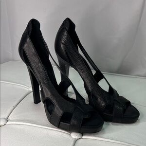 Givenchy Black Strappy Heels